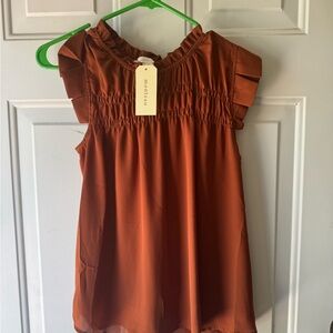S nwt Orange blouse